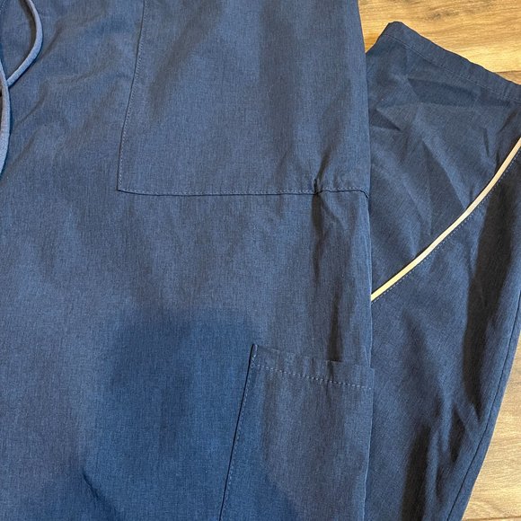 Women's Jaanuu Royal Blue Scrub Windbreaker Style Pants 3X - Picture 4 of 6
